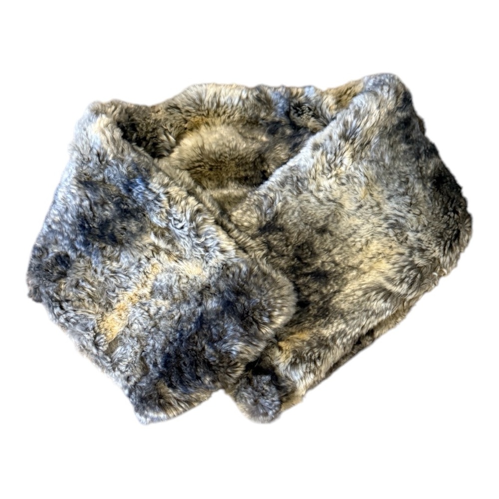 Faux fur infinity scarf